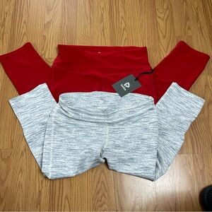 Tesla Red and Gray Women’s Leggings